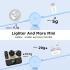 BOYA Mini Wireless Microphone for iPhone/Android/PC/Tablets with USB C/Lightning Plug, MFi Certified, Noise Reduction, AI Voice Changer, 30H Battery Life with Charging Case for Video Recording Podcast - White